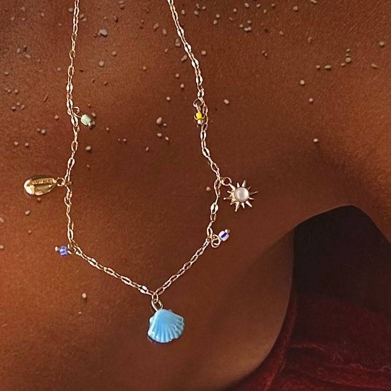 Mediterranean Sun & Shell Necklace