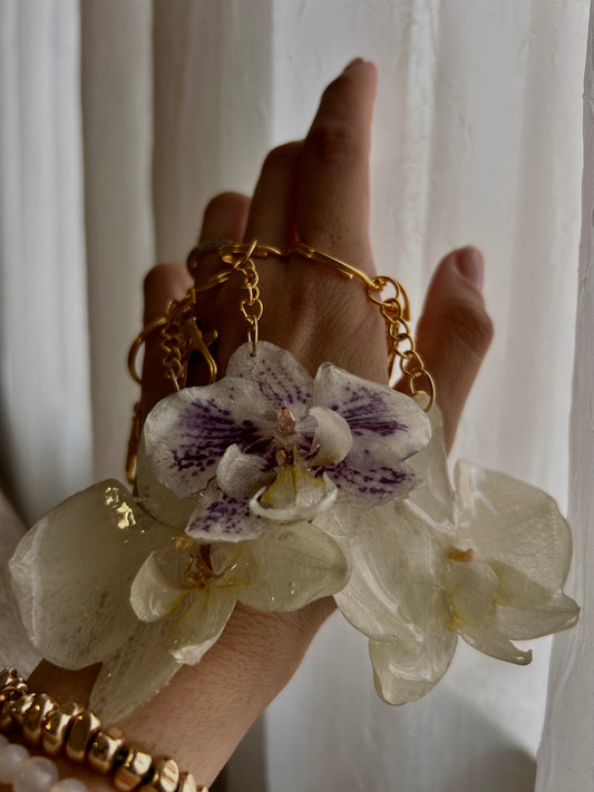 Orchid Bloom Keychain